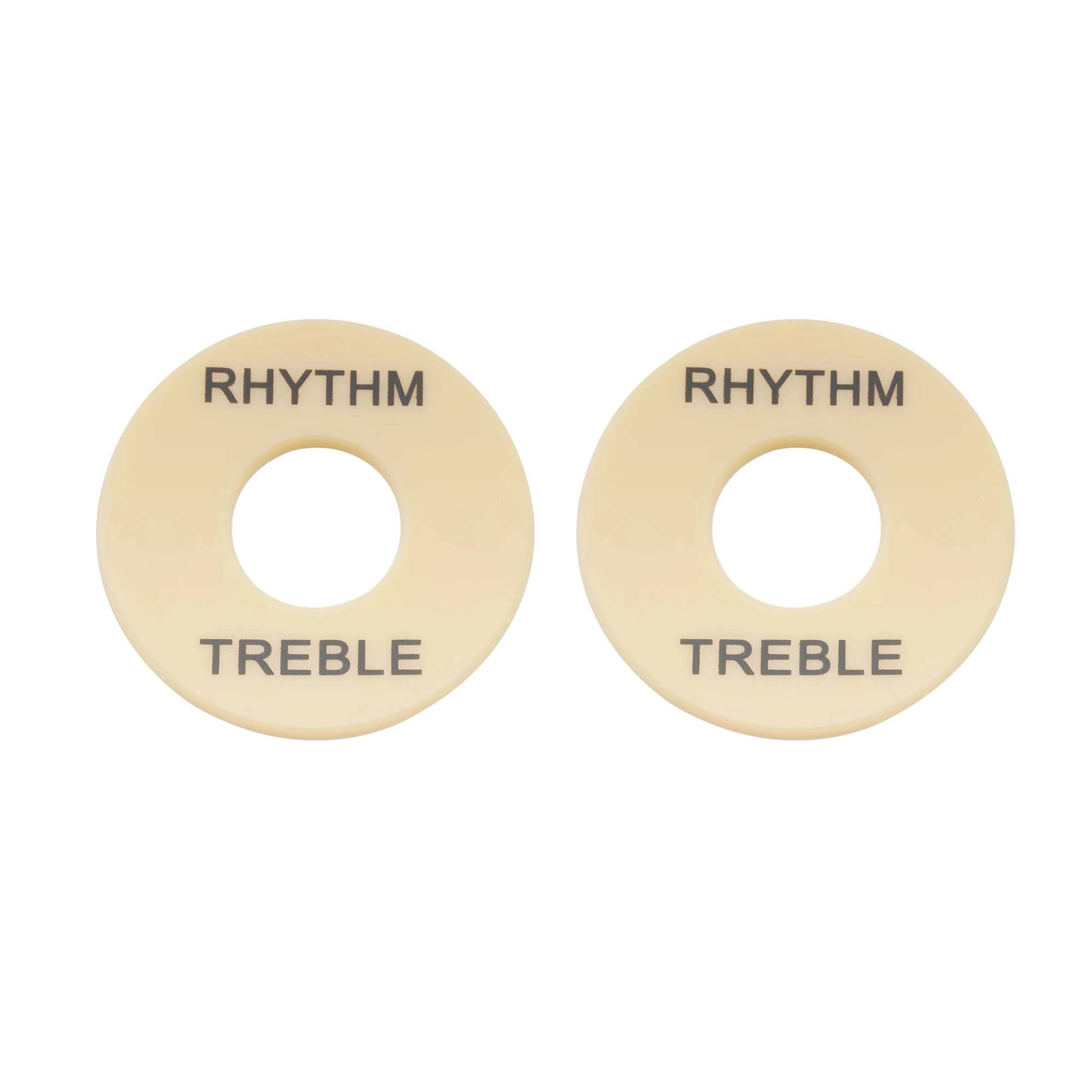 Musiclily Basic Plastic Guitar Rhythm Treble Toggle Switch Plate for LP Style Electric Guitar (Set of 2)