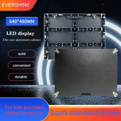Indoor Full-Color LED Display 640x480mm Die-cast Aluminum Cabinet Scree Application 320x160 Module Front Maintenance LED Cabinet