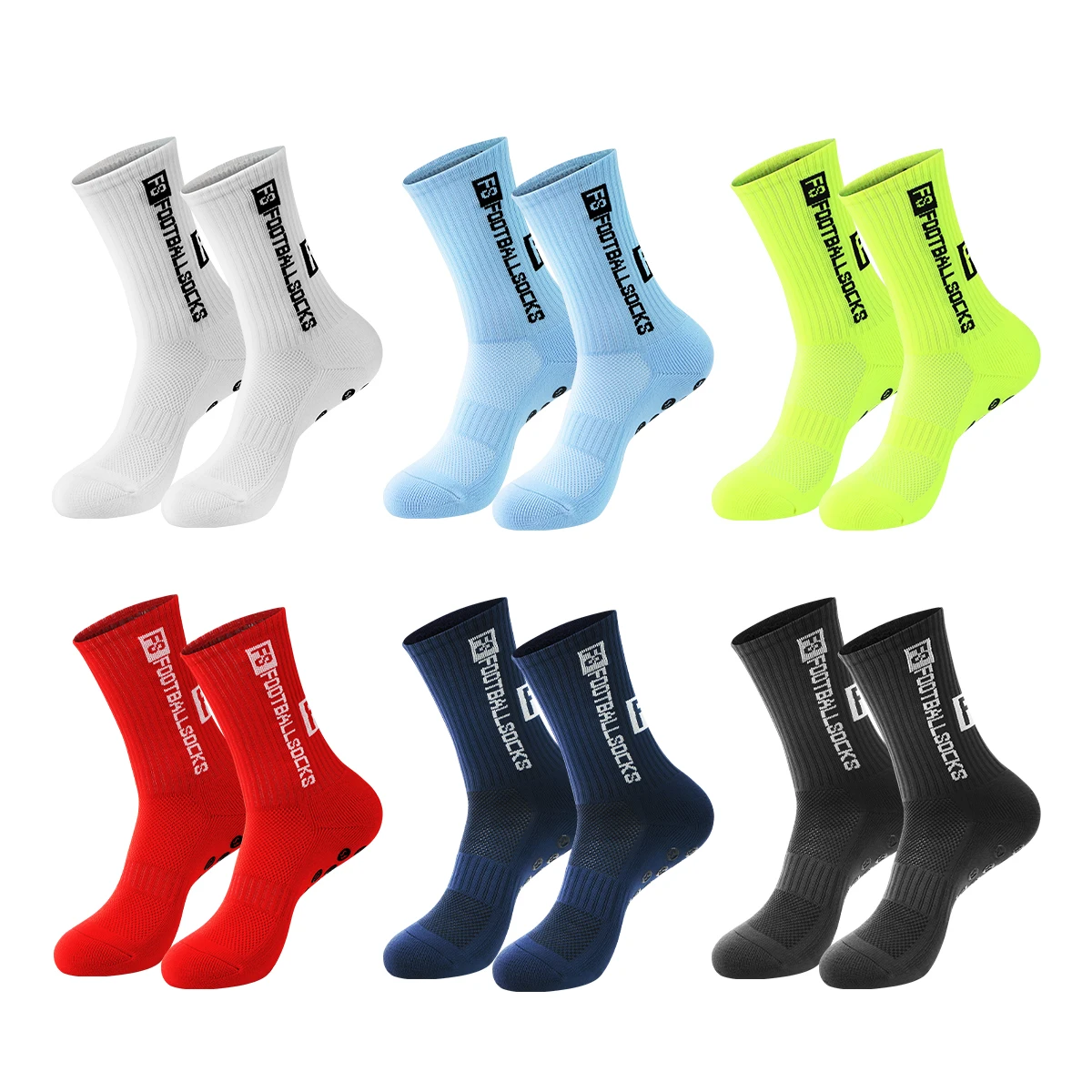 WRELS Football Socks Men Women Anti-slip Non-slip Soccer Basketball Comfortable Tennis Sport Socks Grip Cycling Riding Socks