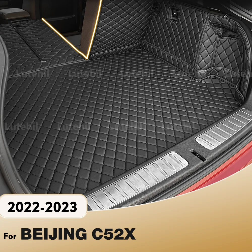 

LUTEHIL For BEIJING C52X 2022 2023 Auto Full Coverage Trunk Mat Lutehil Car Boot Cover Pad Cargo Liner Interior Accessories