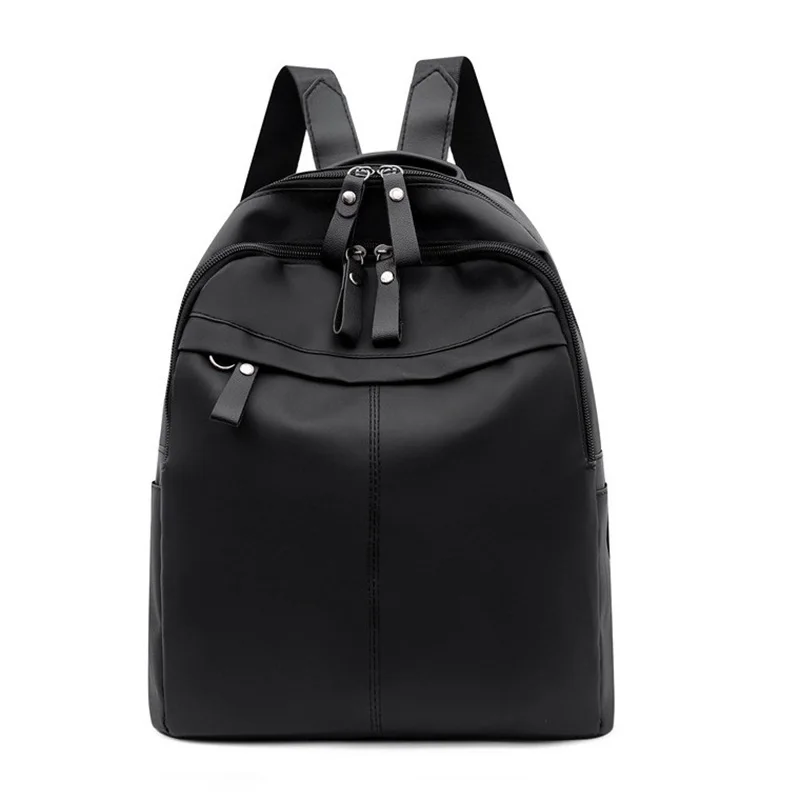 New Korean version versatile, fashionable, casual, large capacity soft leather outdoor shopping, portable travel backpack