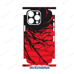 Colorful Decal Skin for iPhone 15 14 13 12 11 Pro XS Max XR Soft Back Screen Protector Wrap with Side Skin Sticker