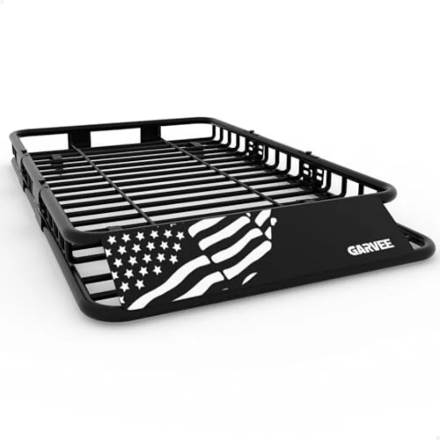 

Универсальная корзина для багажника на крышу 64 x 39, емкость 200 фунтов для внедорожников, грузовиков и транспортных средств, сверхмощный грузовой багажник с Ex