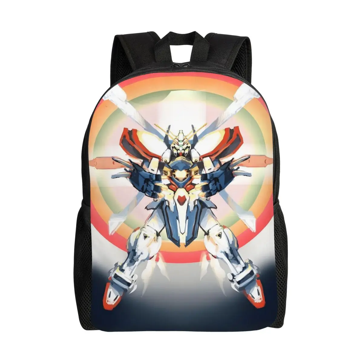 

Custom Gundames Mobiles Suit Comic Backpacks for Men Women Waterproof School College Bag Printing Bookbags
