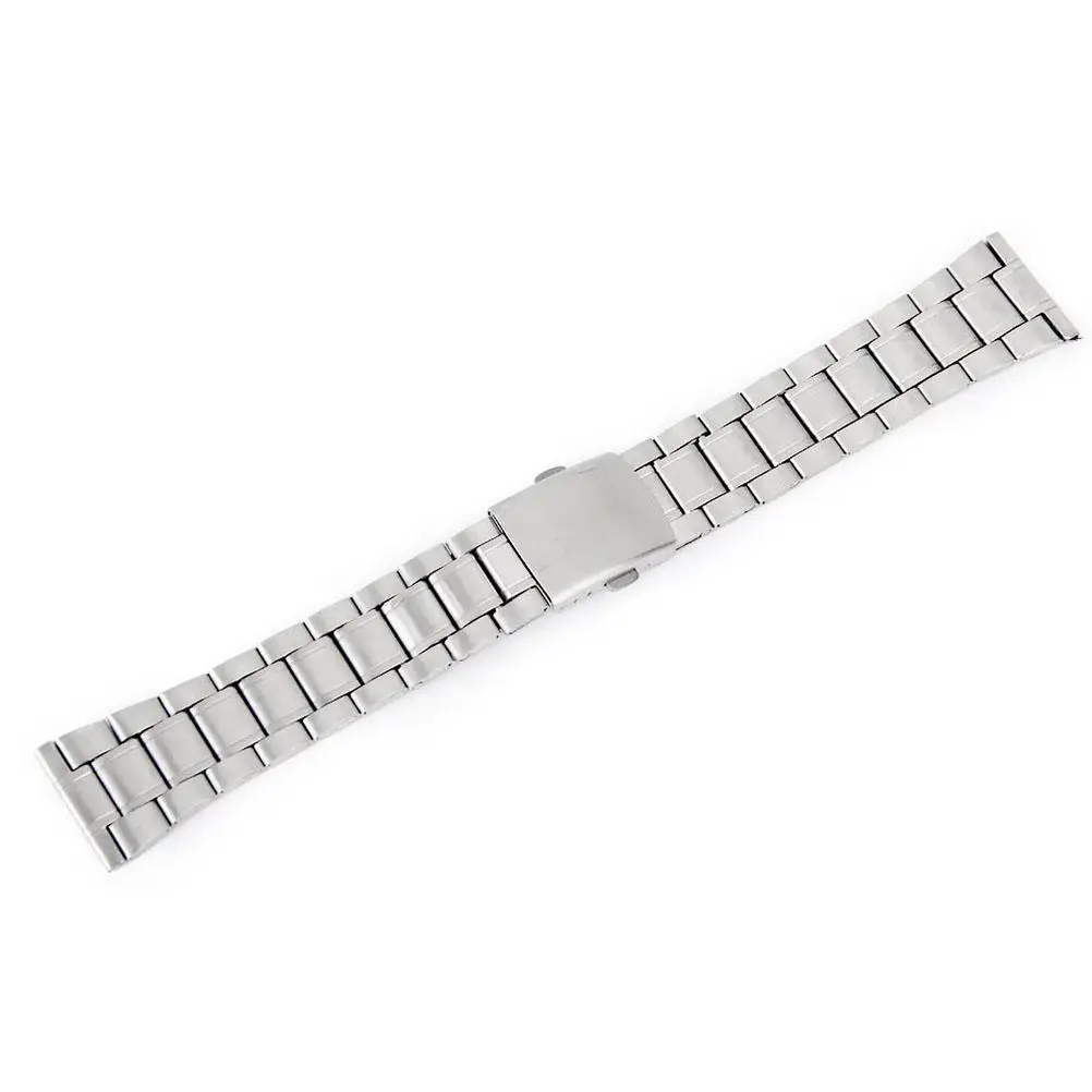 

Stainless Steel Band 18mm 22mm Silver Stainless Steel Watch Strap for Men Replace Damaged Strap Comfortable Easy Release