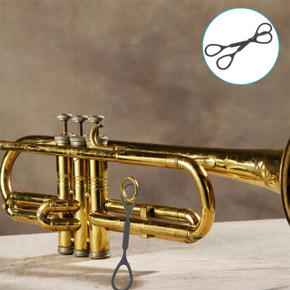 

3Pcs Silicone Trumpet Slide Stoppers Black for Tuning Slide Soft Comfortable Trumpet Accessories for Practice School Band