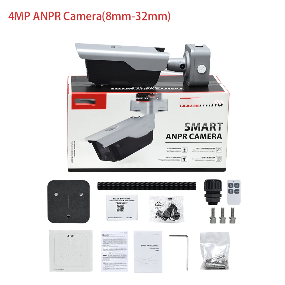4MP ANPR Camera Access License Plate Recognition 8mm-32mm IP67 IK10