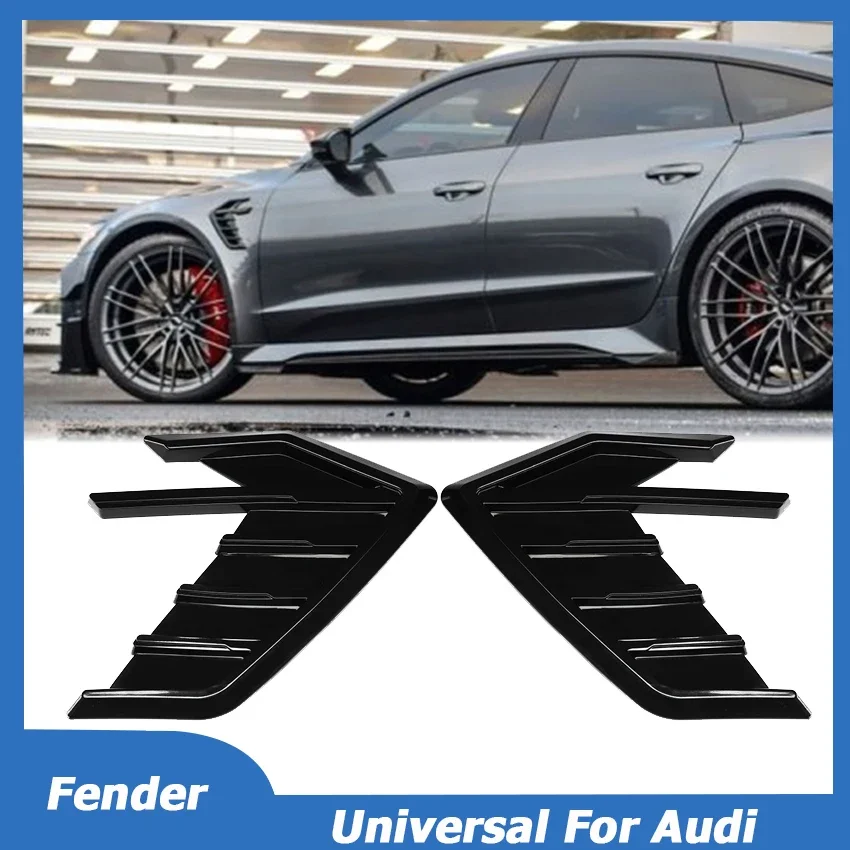 Universal For Audi A3 8V A4 B8 B6 Q5 Fit BMW Toyota Honda Side Air Fender Vents Trim Sticker Decoration Cover Car Accessories