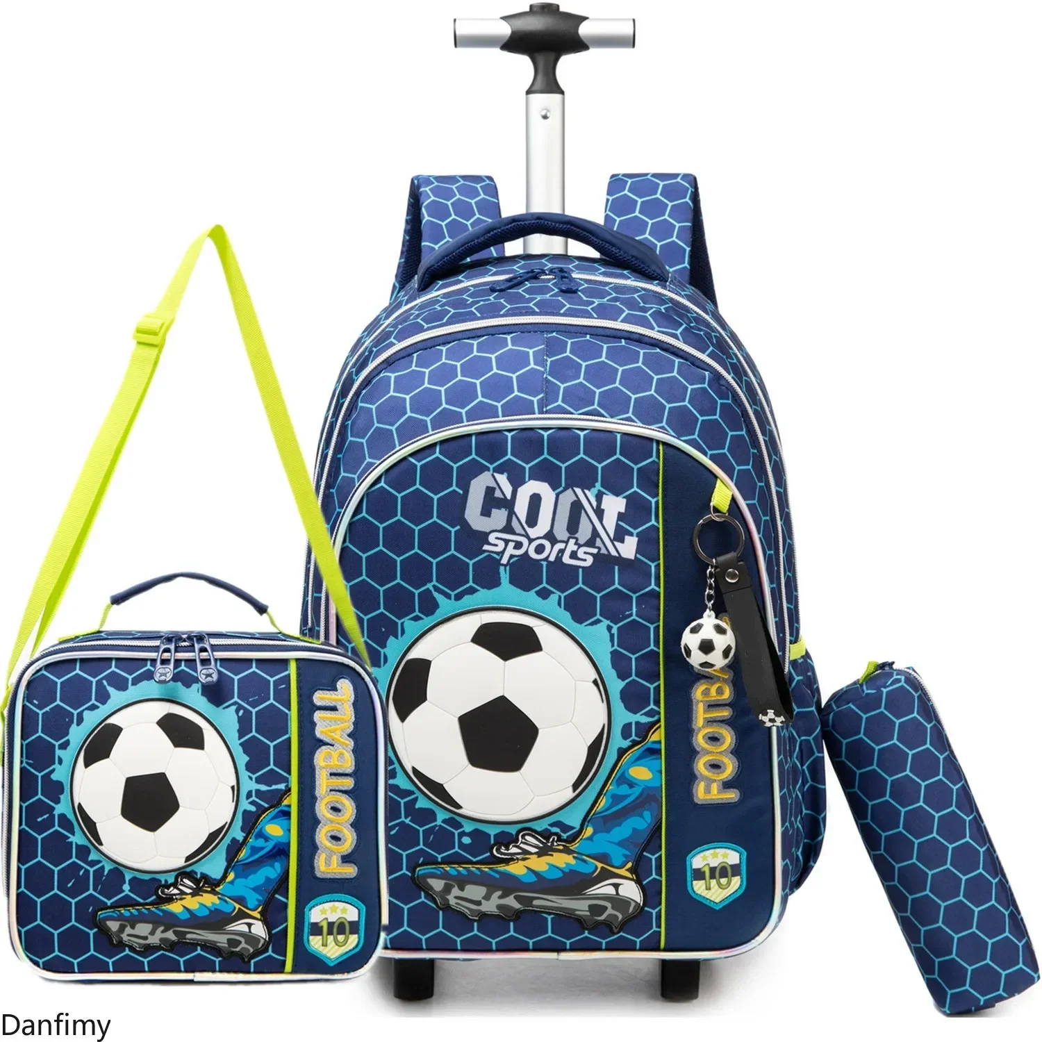 

3 шт. рюкзак на колесиках для мальчиков и девочек, школьные сумки на колесиках, детский рюкзак на колесиках, набор для начальной ручной клади