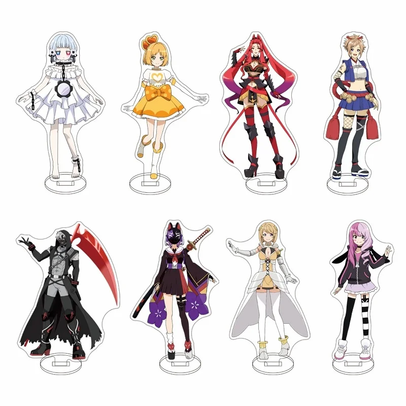 15cm Game COMPASS Tenmonji Atari Gustav Heidrich Zero Night Luna Cosplay Stand Plate Cartoon Figure Character Model Prop