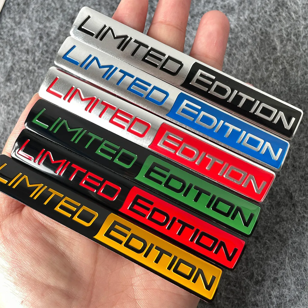 1 قطعة طبعة محدودة جديدة شعار سيارة ملصق ثلاثية الأبعاد سبائك الألومنيوم المواد ديكور السيارات الباب الجانب الخلفي ملصق لمصد #1