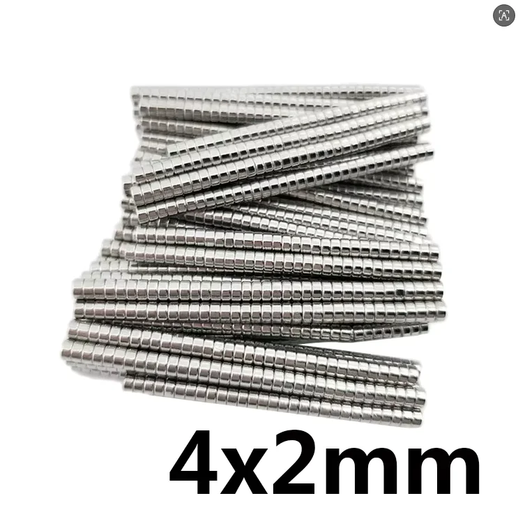 120pcs Powerful Round Magnets 4x2mm For Refrigerator,Office,DIY
