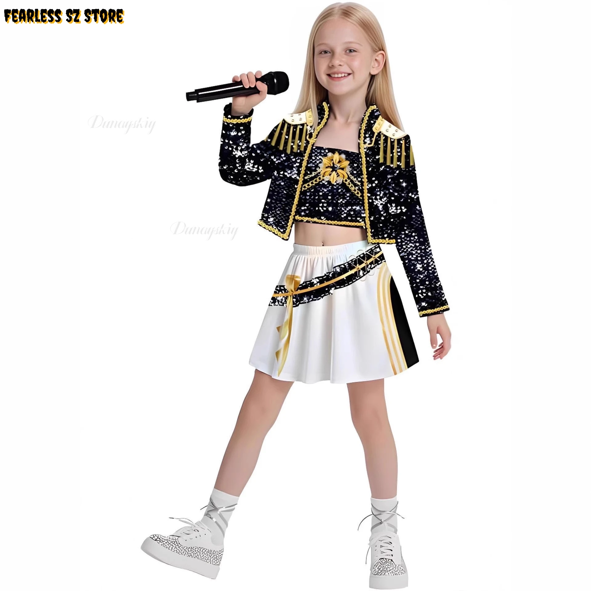 K-Pop Demon Hunter Girls Cosplay Costume - Kids Halloween - Image 5