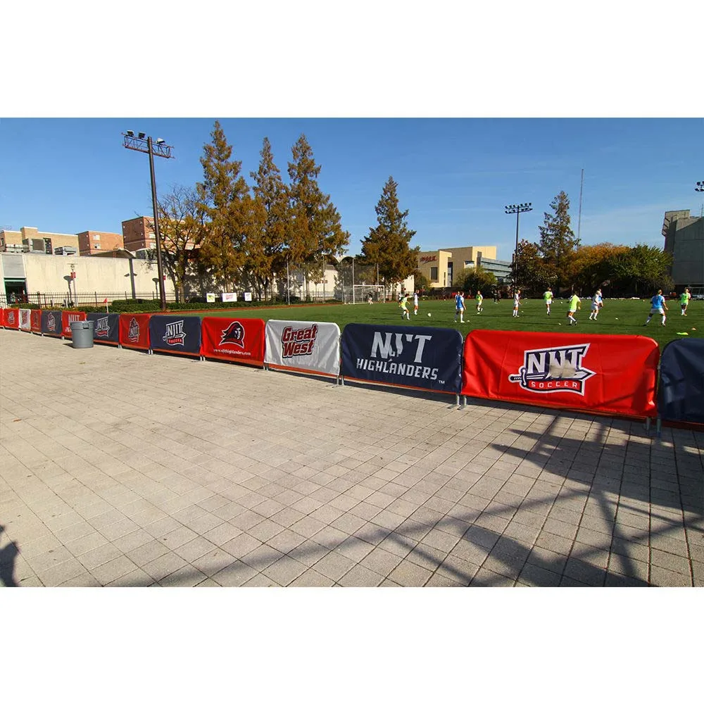 Windscreen Mesh Fence Banners Custom Printed Fence Wrap Outdoor Vinyl Mesh Sign Banners Custom Fence Barrier Sign Covers