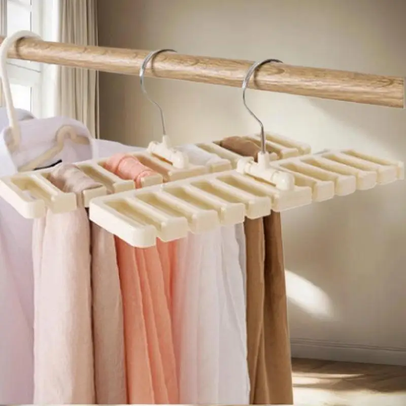 Multifuctional Scarf Hanger Tie Belt Hanger Wardrobe Belt Rotating Organizer Rack Home Closet Storage Holder Accessories