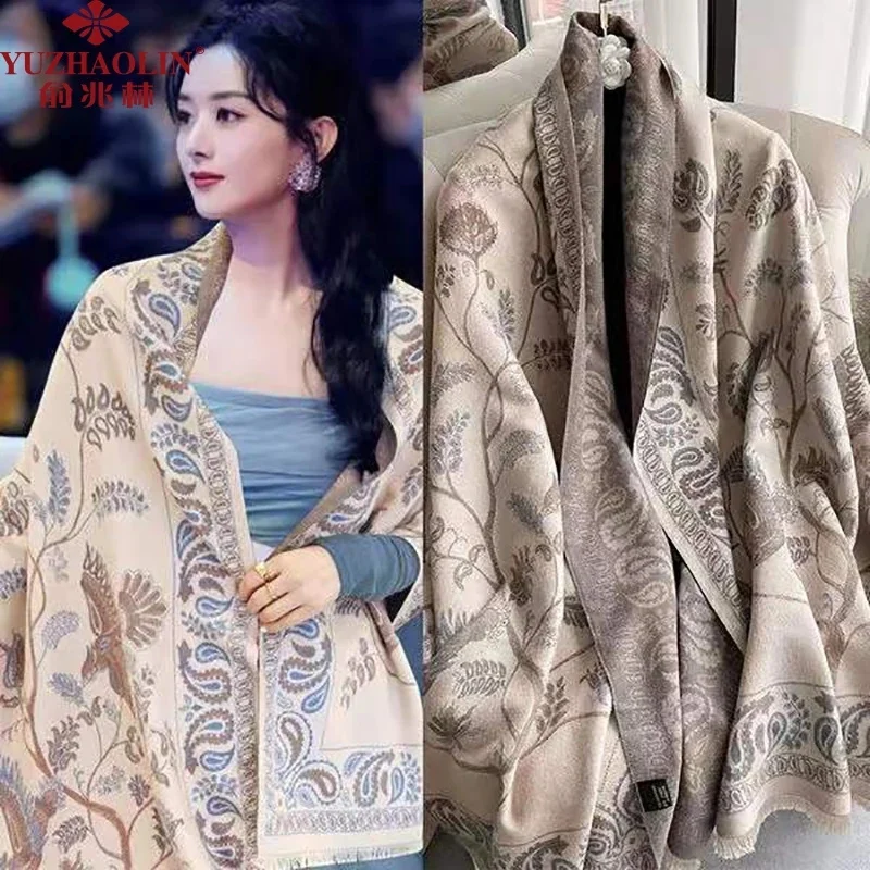 

Imitation Cashmere Scarf Shawl Women's Autumn Winter 2025 New Korean Version Versatile Long and Warm Dual-use Scarf Outer Outfit