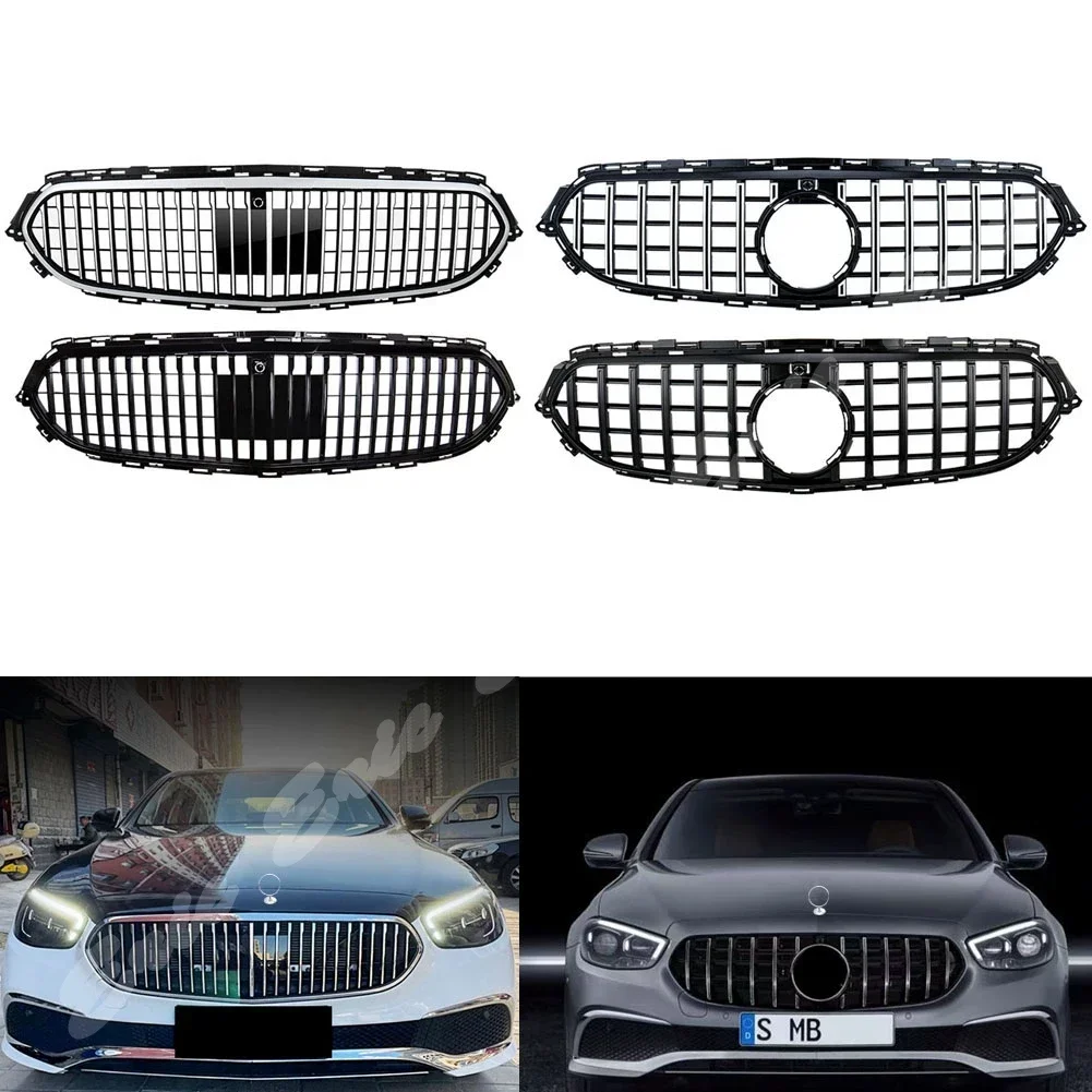 Front Racing Facelift Grilles Upper Billet Grille Cover For Mercedes-Benz W213 E-Class Maybach GT 2021+