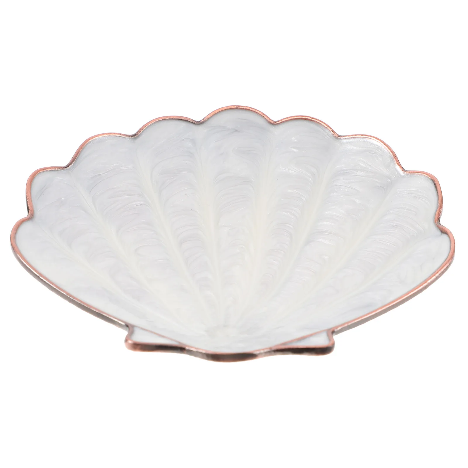 

Alloy Shell Tray Copper Trinket Dish ganizer Desktop Ring Jewelry Storage Plate Jewelry Dish Holder Necklace Display