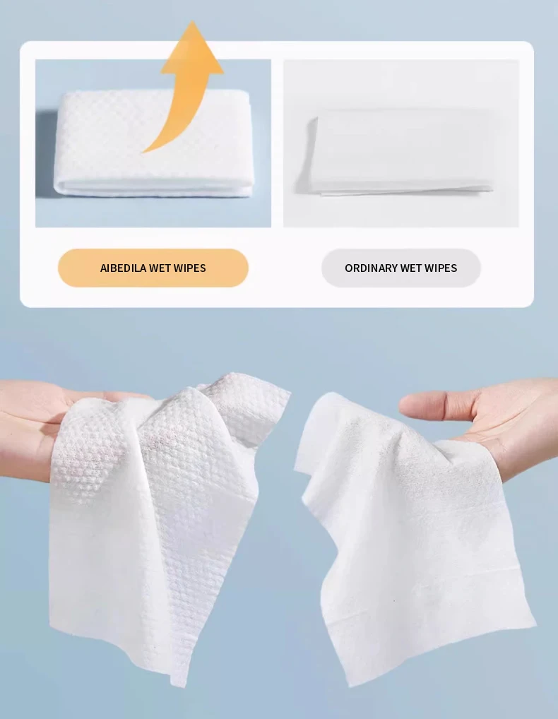 48枚入り/8パック ミニベビーワイプ 低刺激性＆無香料 超ソフト 敏感肌用 皮膚科医検査済み