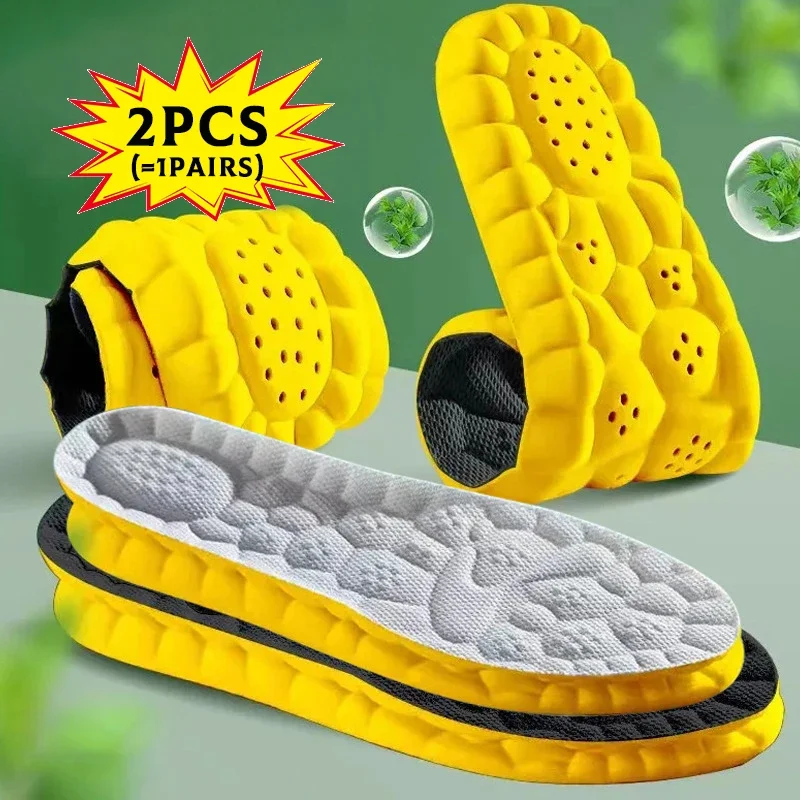Unisex Warm Fleece Sports Insoles Thickened Anti-Cold Super Soft Shoe Inserts with Shock Absorption Cloud Sensation for Winter