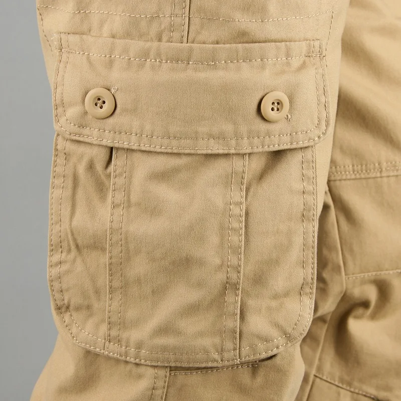 Pantaloni cargo da uomo militari multi tasche Safari all'aperto dritto Plus Size 40 42 44 Pantaloni da pista tattici in cotone Pantaloni lunghi maschili