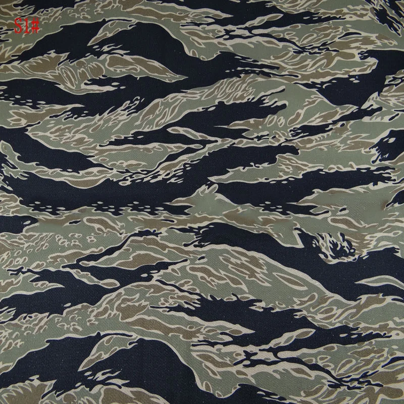 Camouflage Fabric Woven Cotton Twill Printed By The Meter for Clothes Pant Coats Sewing Winter Thickened Tiger Pattern Cloth Diy