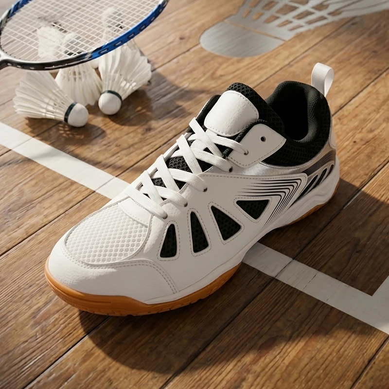 Badminton Trainers for Men and Women Blue Athletic Shoes with Anti-Slip Sole for Indoor and Outdoor Sports Zapatos Altos Hombre