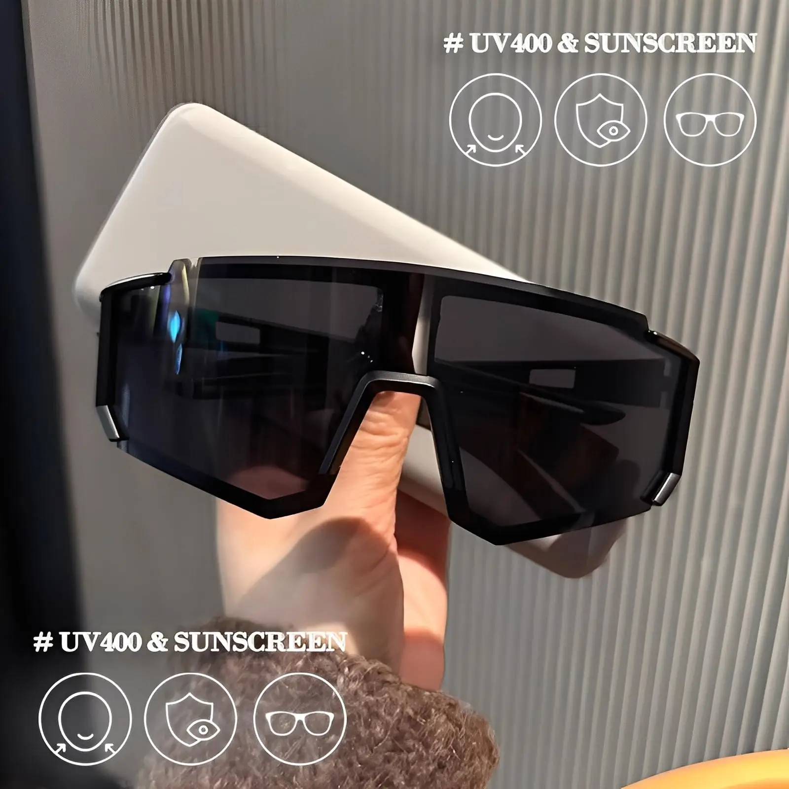 Cycling Sunglasses Outdoor Sports UV400 Shades Men Women Fashion Y2K Cyberpunk Anti-Ultraviolet Hiking Climbing MTB Eyewear