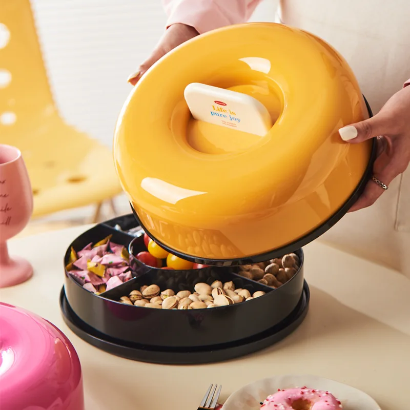 

Bottles, Jars & Boxes, Dopamine Fruit Plates] Household High-end Delicate Dried Fruit Plates, Candy Boxes, Snack Plates