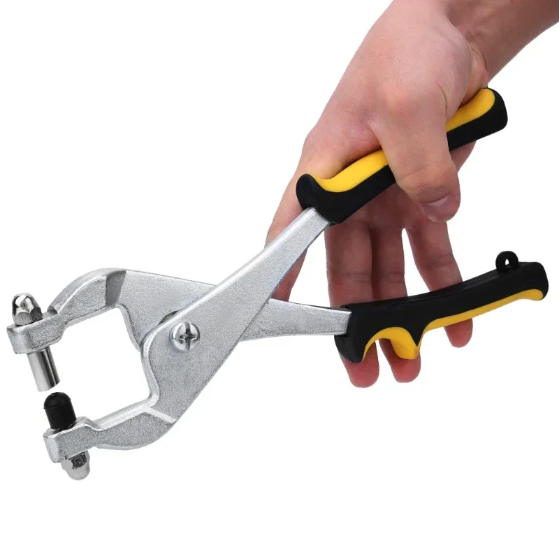 

Manual Punching Pliers Stainless Steel Luminous Word Iron Sheet Aluminum Edge Puncher Metal Sheet Punching Pliers Opening Tool