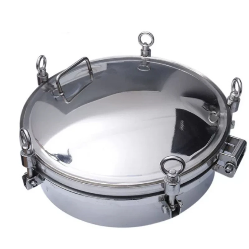 304 Stainless Steel Pressure Manhole Cover, Round Pressure Manhole Door for Reactor Tank