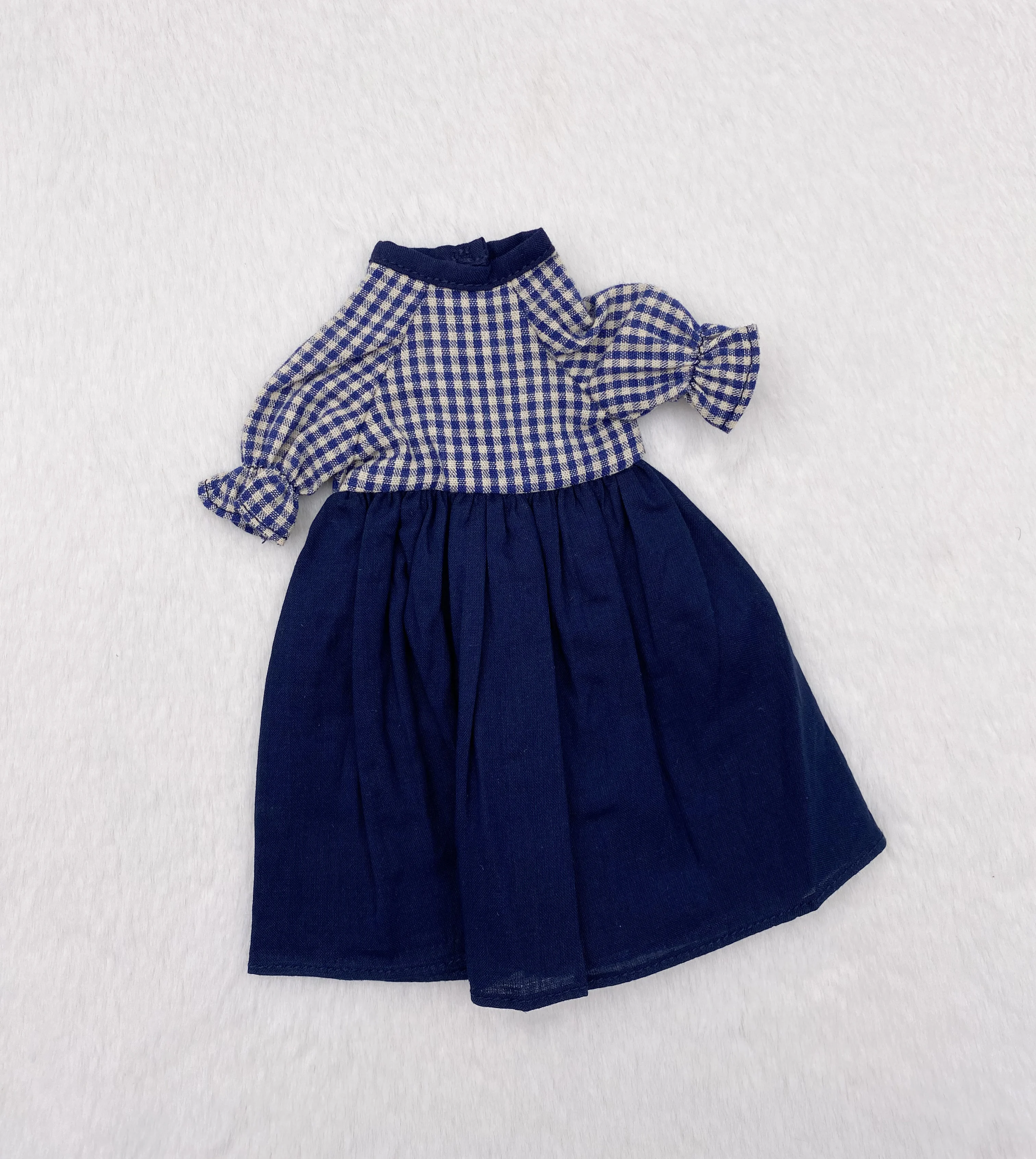 

2026 Kari Doll Clothes and skirts Handmade Blue patchwork plaid skirt for Landazz Landoudou Landazz ob24 ob22Doll