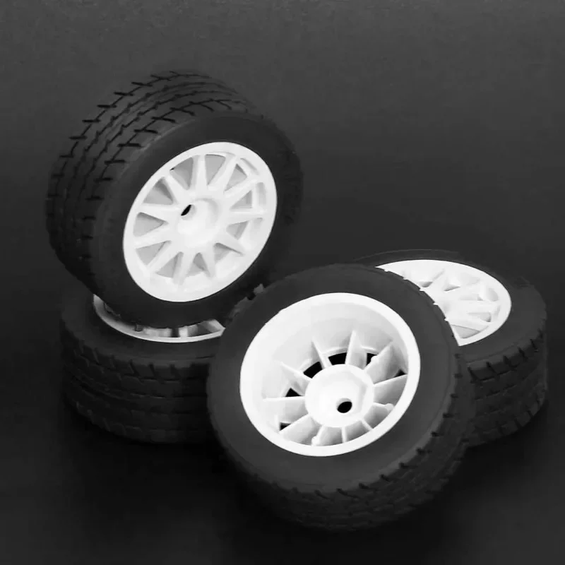4 neumáticos de carretera de alta velocidad de 60 mm para MJX Hyper Go, neumáticos de goma suave con rueda para coche de turismo RC 1/14, piezas de mejora de bajo desgaste