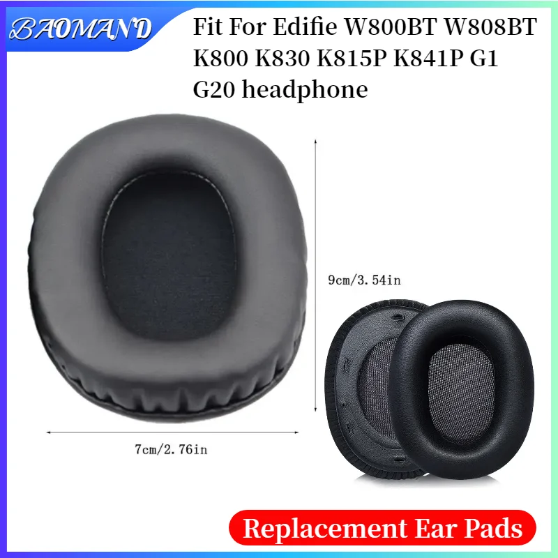 

Replacement Earpads Cushion For Edifie W800BT W808BT K800 K830 K815P K841P G1 G20 Headphones Memory Sponge Sleeves Cover Case