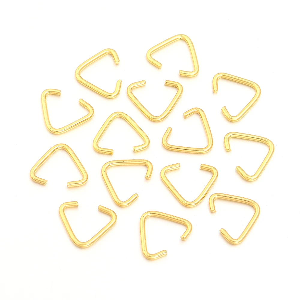 50-100pcs Triangle Open Rings for DIY Jewelry Making