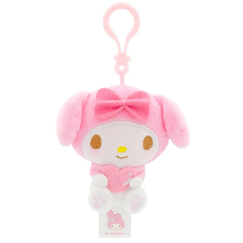 Porte-clés en peluche Sanurgente Anime, Hello Kitty, Kuromi, My Melody, Cinnamoroll, pendentif mignon, jouets en peluche, cadeau d'anniversaire, Kawaii