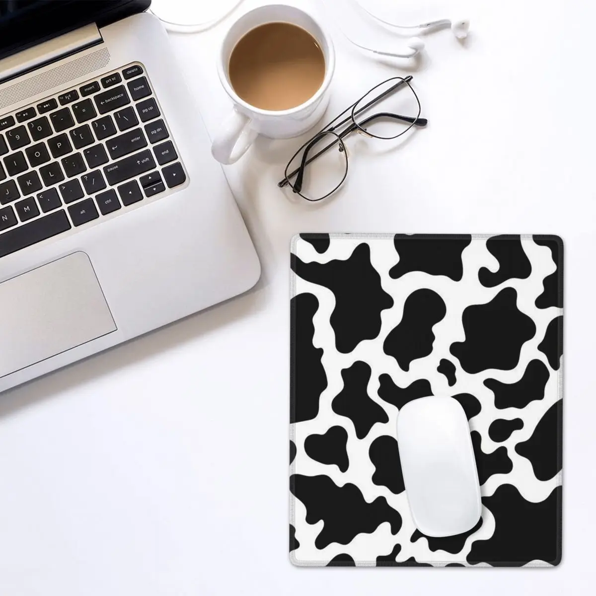 Cow Spots Animal Print Mouse Pad Gamer PC Laptop Mats Keyboard Computer Gaming Office Accessories Desk Mat