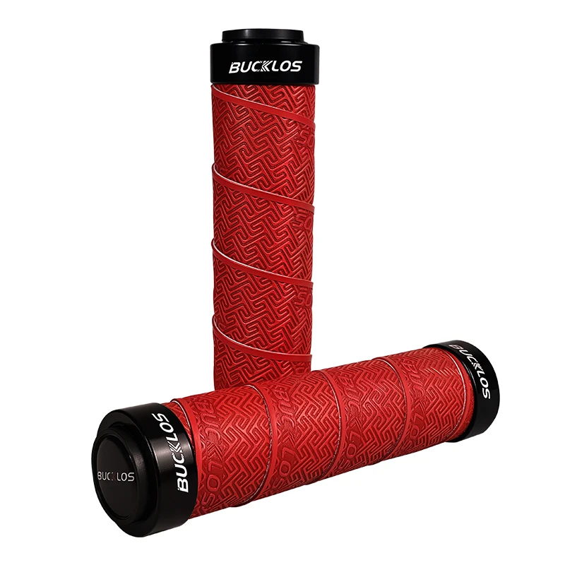AliExpress BUCKLOS Mountain Bike Grips Non-slip Bicycle Grips PU+EVA Mtb Cuffs Double Lock Rings Comfortable Bicycle Grip Bicycle Parts