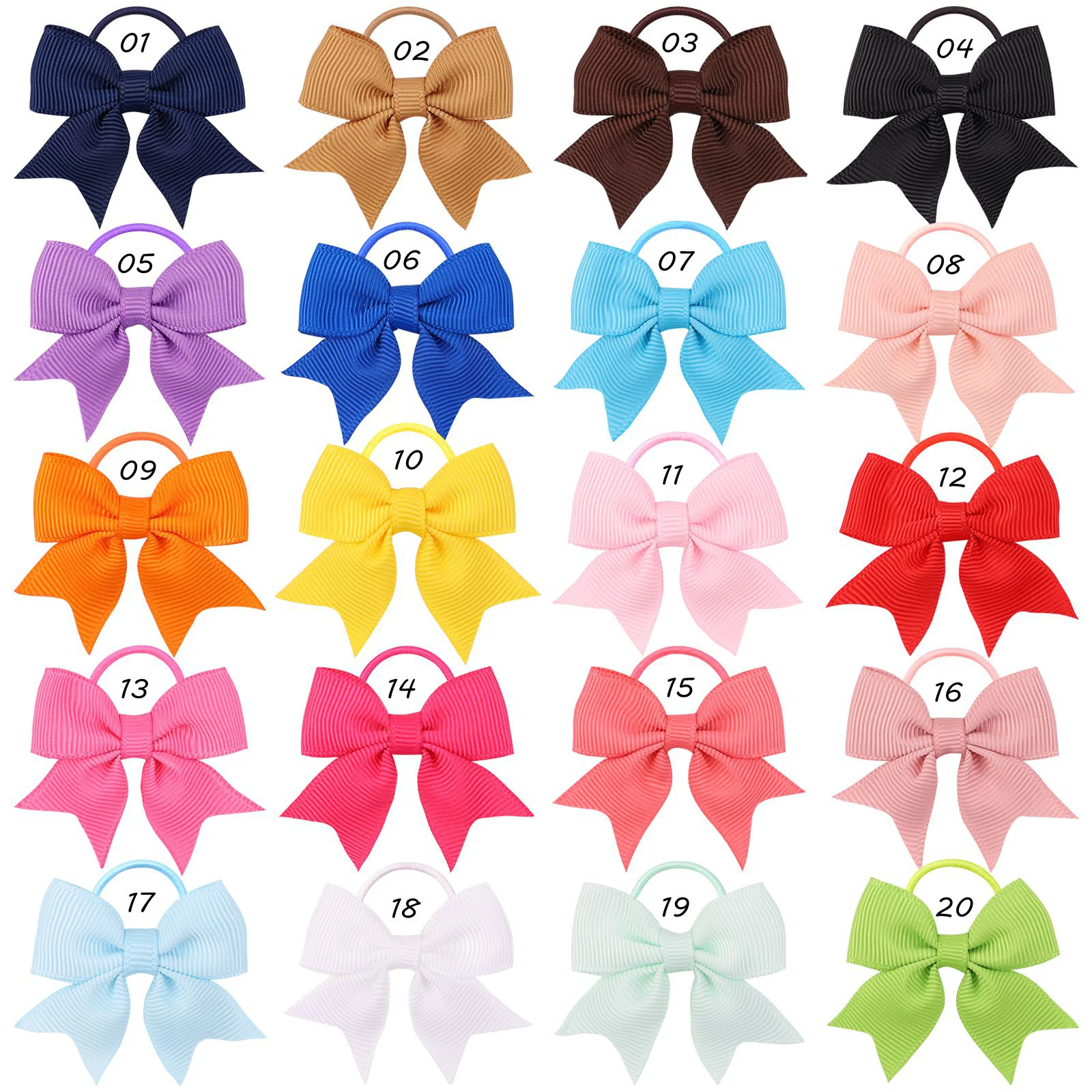 20 Teile/satz Kinder Nette Elastische Haar Bands Für Mädchen Baby Schöne Gummibänder Pferdeschwanz Halter Kinder Haar Zubehör