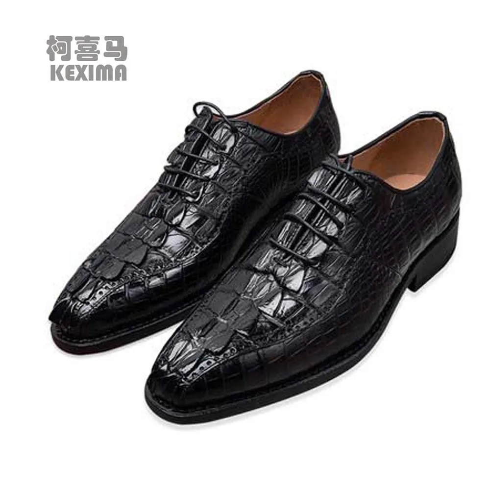 

KEXIMA yongliang new crocodile Men shoes business Dress shoes male Real crocodile leather shoes Handmade men formal shoes