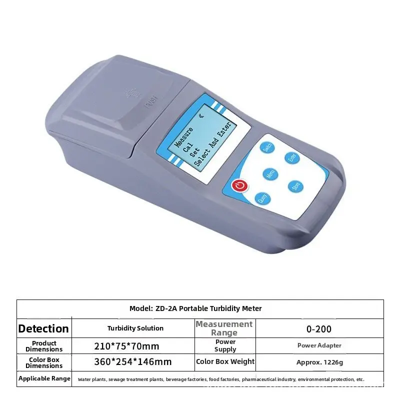 For Wastewater Analysis Digital Turbidity Meter For Field Water Inspection Built-in Data Storage Water Meter Water Testing Tool
