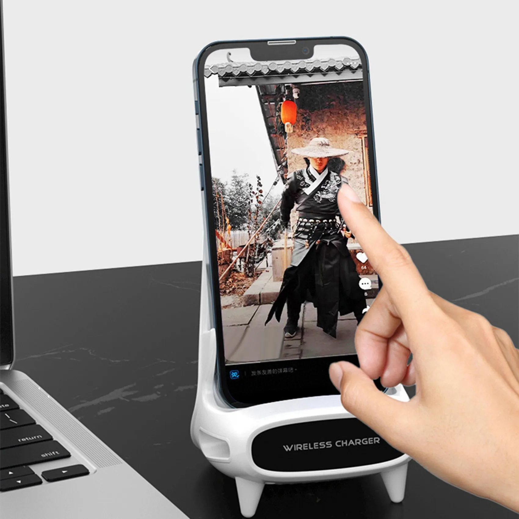aa08-3x-mini-chair-wireless-with-phone-stand-mobile-phone-bracket-creative-horizontal-15w-wireless-fast
