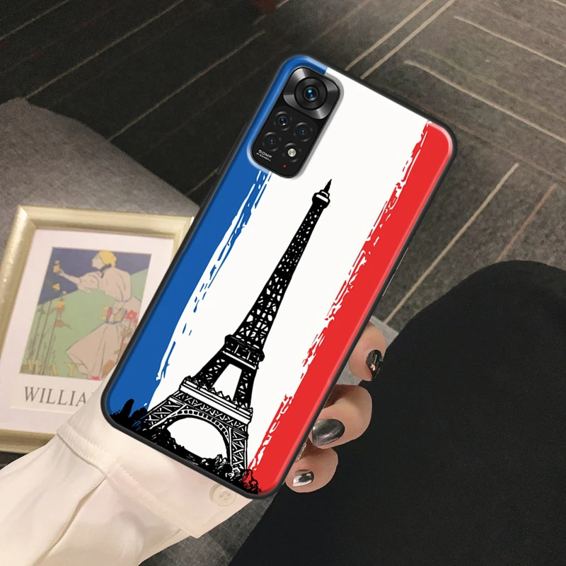 France national flag Case For Redmi Note 12 Pro 8 9 10 11 Pro Note 12S 11S 10S 9S 8T Redmi 12C 10C 10A 9C Cover