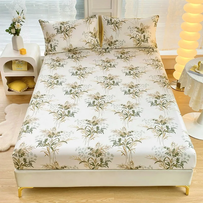 

Printed Bed Hats Bed Bag Microfiber Mattress Bed Cover Dustproof Full Enclosure Simmons Protective Cover Pillowcase Need Order