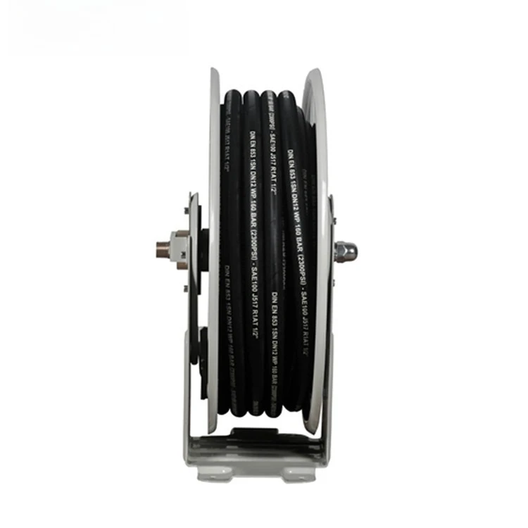 2025 1/2 "10 متر 15 متر مثبت على الحائط قابل للسحب التلقائي الترجيع زيت الربيع زيت التشحيم بكرة خرطوم