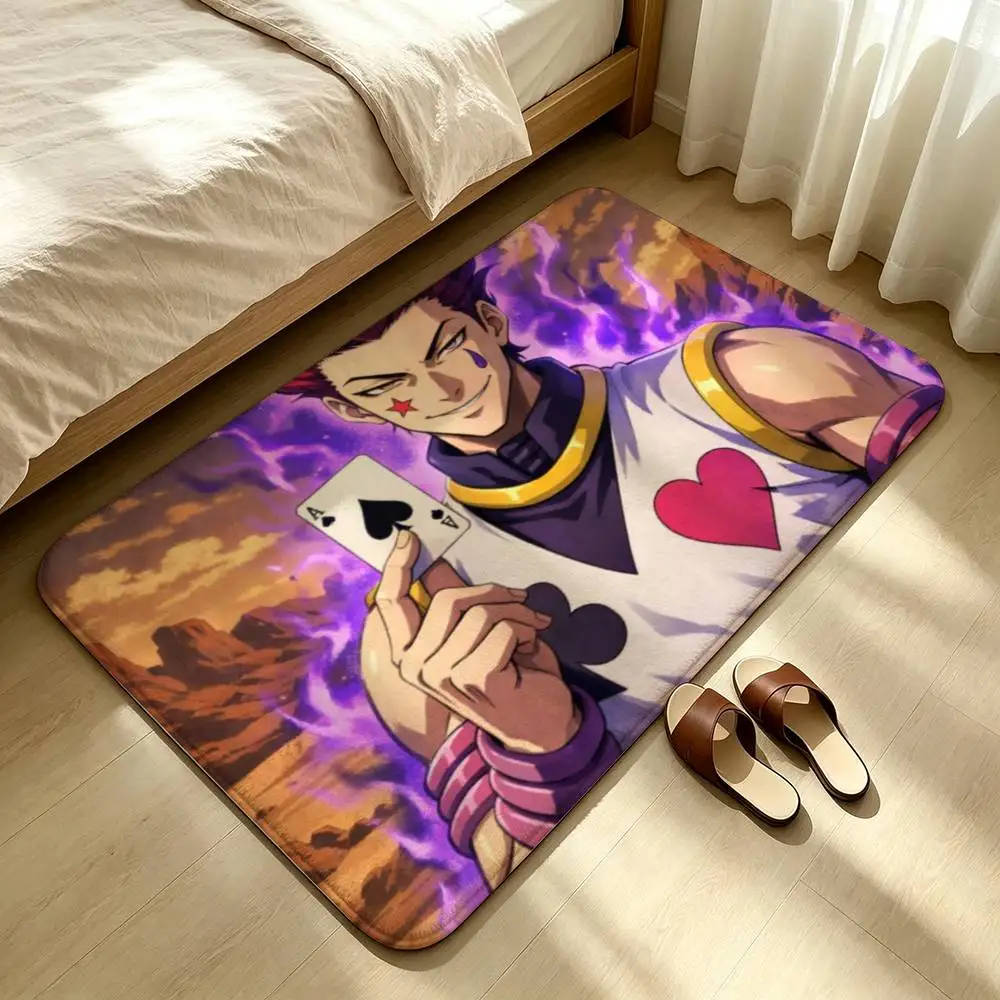 H-Hisoka H-Hunter X Hunter Shower Room Absorbent Small Floor Mat Soft Comfortable Decorative Foot Mat