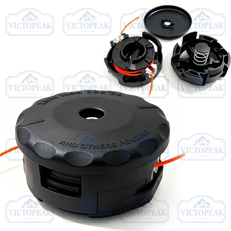 1/4 Stück M10*1,25 mm Rasentrimmerkopf, einfach zu installieren, drehbarer Faden, Rasentrimmer-Ersatzteile, Gartenzubehör – Detail 4