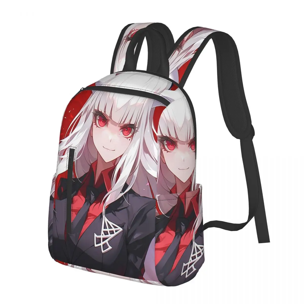 

Helltaker Game Student Backpack School Bag Hiking Travel Daypack for Boys Girls Bookbag Shoulder Bags
