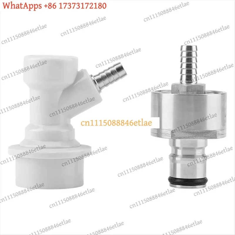 AB01  Stainless Steel Carbonation Cap with Ball Lock Disconnect 1/4