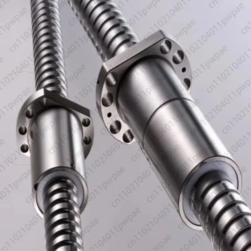 Ball Screw With Dual Nuts Precision Linear Motion Lead Screw For CNC Machine Automation Equipment Transmission